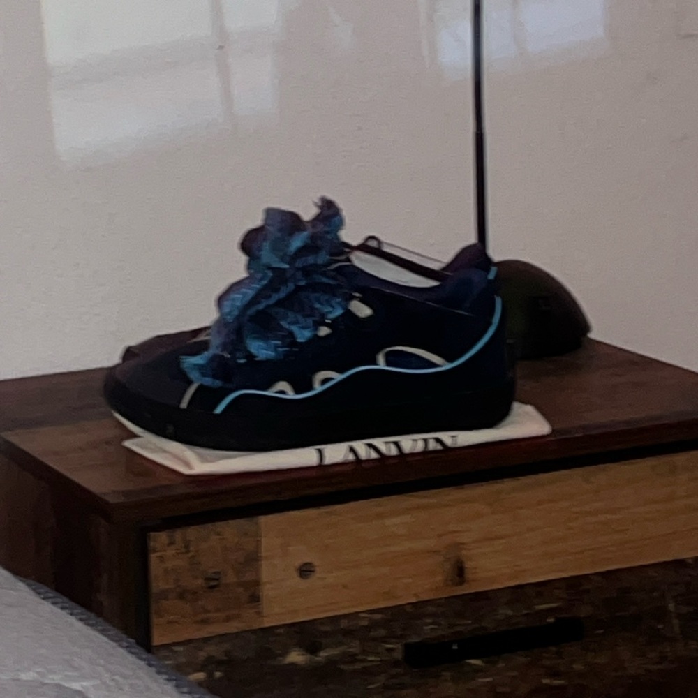 Dark Blue Lanvins, Size 11.5 for men